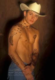 #the way that shirt is clinging to his body. My First Spn Tattoo Edit On Jensen Supernatural Amino