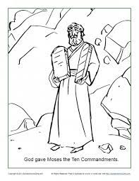Be sure to check out some great ten commandment skits you can use for your lessons as well. God Gave Moses The Ten Commandments Coloring Page