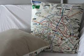Metro De Paris Linen Pillow Case Cover Slip Oatmeal Back 36 00 Via Etsy Travel Themed Room Linen Pillows Room Themes
