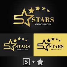 Five Stars Logo Star Logo Photo And Video Calm Artwork