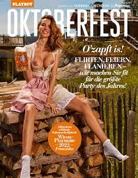Franziska Distler in her sexy bavarian dirndl! Playboy Germany 2022  Oktoberfest Edition