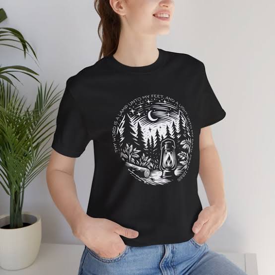 Psalm 119:105 Bible Verse Shirt, Church Camp T-shirt, Religious Shirts for  Men, Women's Christian Shirt, Church Camp Counselor Tee, Camping - Etsy