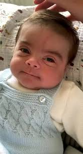 Newborn baby's extraordinary thick head of hair leaves family stunned