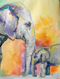 Courtney Pomeroy You Should Make Me Something Like This Elephant Art Watercolor Elephant Watercolor Paintings Easy