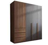 Modern Home Bedroom Furniture Walnut Customization OEM ODM Luxury Single  Wardrobe Modern Closets Bedroom Wall Wardrobe Design