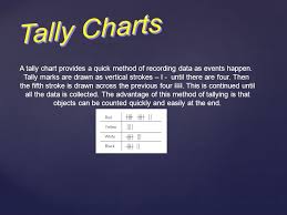 Graphs And Charts Presented By Bill Haining A Tally Chart