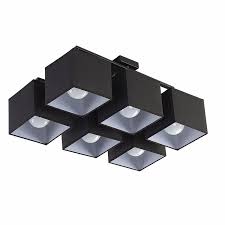 Follow us for occasional gifts! 6 Light Modern Contemporary Black Flush Mount Ceiling Lights With Fabric Shade For Bathroom Living Room Study Kitchen Bedroom Dining Room Bar Lightingo