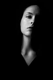 Abstract black and white portraits photos — Glass