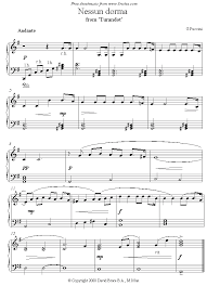 This is my arrangment of the opera piece nessun dorma for solo piano. Puccini Nessun Dorma Sheet Music For Piano Piano Sheet Music Sheet Music Piano Sheet Music Classical