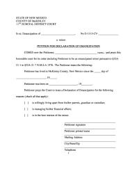 New Mexico Emancipation Forms - Fill Online, Printable, Fillable, Blank |  Pdffiller