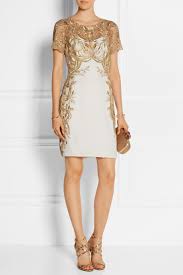Ivory Embroidered Tulle And Silk Crepe Mini Dress Marchesa Notte Mini Dress Ivory Cocktail Dress Dresses