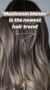 39 Mushroom Blonde 39 Is The Latest Easy Care Hair Color Trend For Blondes Low Maintenance Hair Brunette Hair Color Mushroom Hair