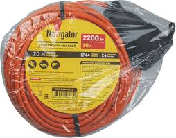 Удлинитель Navigator 93 943 NPE-C-20-X-2x1 шнур бз 20м (Россия)
