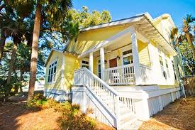 Happy House Tybee Island Georgia Beach Cottage Exterior Tybee Island Tybee Island Georgia