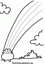 910 pot of gold rainbow clip art images on gograph. Rainbow With Pot Of Gold Coloring Pages Coloring Home