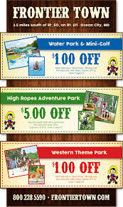 Hey Locals Enjoy The Waterpark At Frontier Town Your Kids Will Love It And The Admission And Food Prices Are Very R Water Park Adventure Park Print Coupons