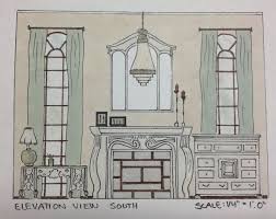When it comes to choosing something elegant, homeowners are not supposed to look for a particular concept, style, or period, but rather to combine the elements they already have in a cohesive and aesthetically. Interior Design Sketching And Space Planning Of A Living Room Elevation View Neoclassical Interior Design Interior Sketch Neoclassical Interior