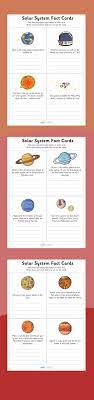 Finish The Solar System Fact Cards Twinkl Solar System Facts Solar System Worksheets Solar System