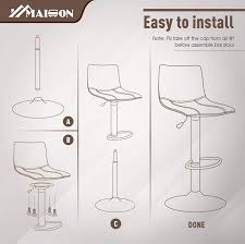 I love having my guests or my husband to come into the kitchen and sit on my swivel stools to keep me company while i cook. Buy Maison Swivel Bar Stools Set Of 2 For Kitchen Counter Adjustable Counter Height Bar Chairs With Back Tall Barstools Faux Leather Kitchen Island Stools 300lbs Bear Capacity Brown Online In Vietnam