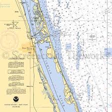 Florida Fort Pierce Indian River St Lucie Nautical Chart Decor