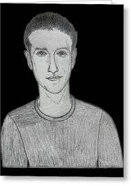 Mark Zuckerberg Greeting Cards for Sale