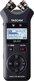 tascam dr 07x stereo handheld digital audio recorder and usb audio interface