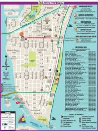 South Beach Restaurant And Sightseeing Map South Beach Miami South Beach Florida South Beach Map