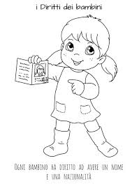 Disegni Da Colorare Sui Diritti Dei Bambini Le News Di Scuola Da Colorare It Scuola Infanzia Bambini Della Scuola