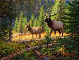 Mystery Of The Elk By Mark Keathley Markkeathley Com Wildlife Artwork Wildlife Artists Wildlife Paintings