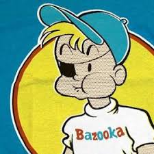 Bazooka joe is a comic strip character featured on small comics included in individually wrapped pieces of bazooka bubble gum. Bazooka Joe Hobbydb