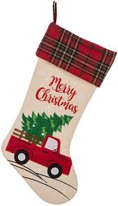 Vintage red car with santa claus christmas tree and gift boxes. Old Red Pickup Truck Christmas Decor Finds Southern Made Simple