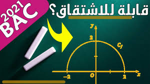 تمرين حول الاشتقاقية و التفسير الهندسي تحضير باك 2021 للشعب العلمية Youtube