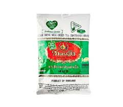 It can be made with just milk and sugar or you can add extra ingredients for extra interest. Chatramue Brand Green Tea Mix Thai Wholesaler Worldwide Shipping