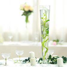 Check spelling or type a new query. 6 Pcs 24 Tall Clear Glass Trumpet Centerpiece Vases