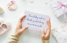 Basic & premium options · printed in the usa · satisfaction guarantee Creative Baby Shower Thank You Wording Examples Lovetoknow