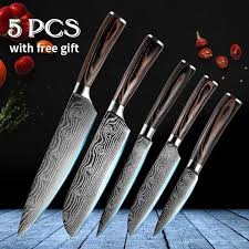 Maybe you would like to learn more about one of these? Buy 5pcs Set Chef Cooking Knife Santoku Knife Kitchen Knife Set Steel Knife With Wood Handle At Affordable Prices Free Shipping Real Reviews With Photos Joom