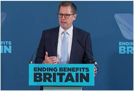 Reform UK Treasury spokesperson Robert Jenrick unveiled proposals to block  foreign nationals from claiming welfare benefits - and said a Reform  government would even reopen the EU Brexit deal to do so,