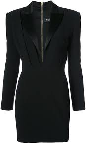 Balmain Tuxedo Mini Dress Mini Black Dress Tuxedo Dress Fashion