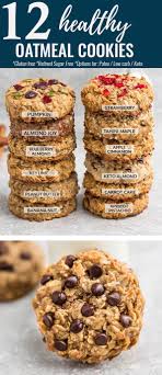 In a medium bowl, whisk together the flour, baking soda, and ground cinnamon. 12 Oatmeal Cookies In 2020 Healthy Oatmeal Cookies Healthy Desserts Easy Oatmeal Cookies Easy