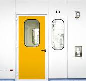 Tensile Strength Hpl Cleanroom Door For Pharmaceutical