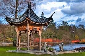 The Japanese Pagoda At The Rhs Wisley Gardens In Surrey Japanese Pagoda Pagoda Dog Crate Furniture