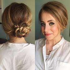 With the right hairstyle and cut, you can fake volume and bouncy, full locks. 25 Upstyles For Short Hair