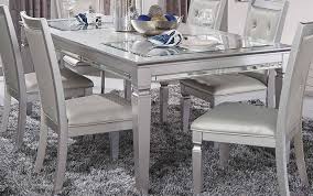 A timeless design for your casual dining room is the wolfe collection by homelegance. Allura Dining Table 1916 84 In Silver By Homelegance W Options