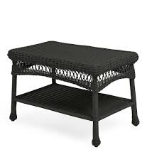 It is easy to assemble and move around, but it provides a stable base that will not. Easy Care Resin Wicker Coffee Table Black Plowhearth