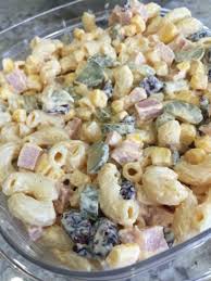 Cuban Macaroni Salad Everyone S Favorite At Every Gathering Lots Of Mayo Tbls Mustard Hot Sauce Chopped Homemade Appetizer Side Salad Recipes Pasta Salad