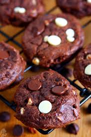 Simple Double Chocolate Chip Cookies Recipe Eggless Cooking Recipe Eggless Cookie Recipes Cookies Recipes Chocolate Chip Double Chocolate Chip Cookies