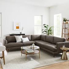 More free and pro models Haven Loft Leather 3 Piece L Shaped Sectional