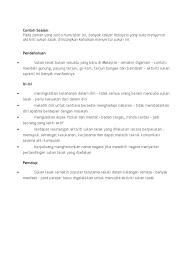 Panjang huraian hendaklah antara 200 hingga 250 patah perkataan. Contoh Soalan Bm Pt3