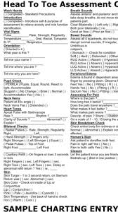 nursing student head to toe assessment cheat sheet sample