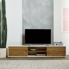 These cabinets can display your tv and offer storage with cabinets and drawers. Reclaimed Wood Lacquer Media Console 80 West Elm